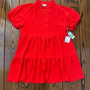 CeCe Bright Red Women’s Casual Dress Size Large
